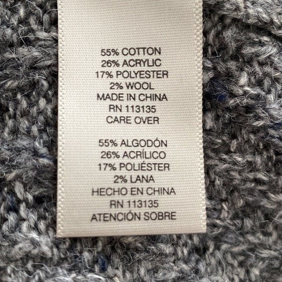 Jillian & Nicole Split Zip Cowl Neck Sweater 💗 Gray - Picture 15 of 16